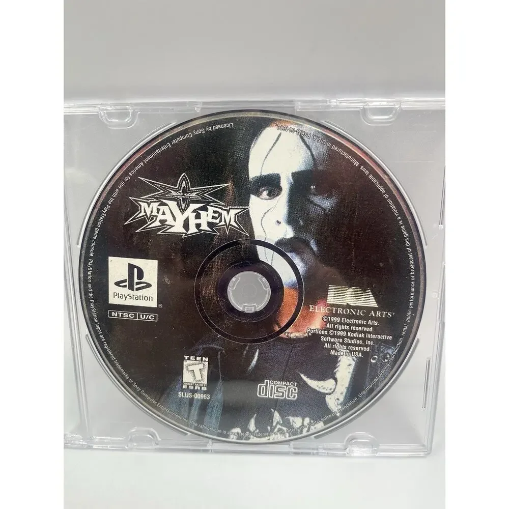 WCW Mayhem - Loose Sony PS1 Playstation 1 Disc